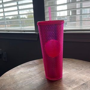 Hot pink 2019 studded Starbucks cup